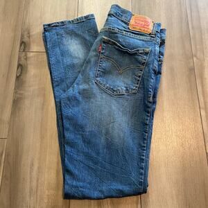 Levi's 502 Jeans Youth Boys 18 30x31 Regular Denim Taper Leg Faded Wash Stretch